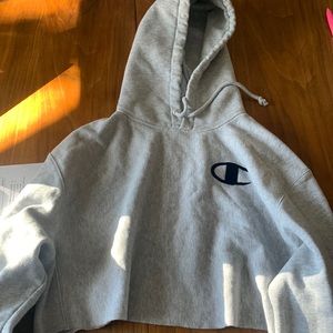 cropped champion hoodie good condition never worn